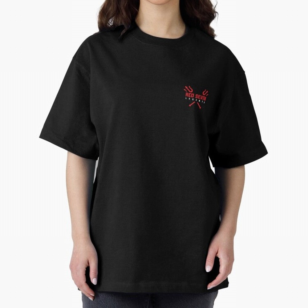 Red Seven Legends - Man Utd Oversized T-Shirt Relive the Noise and Pride of the FIFA World Cup 2026 Journey through Messi, Neymar and Mbappe Highlights, England, France and Netherlands Pride, Vintage Soccer Flavor, Modern Football Stars, National