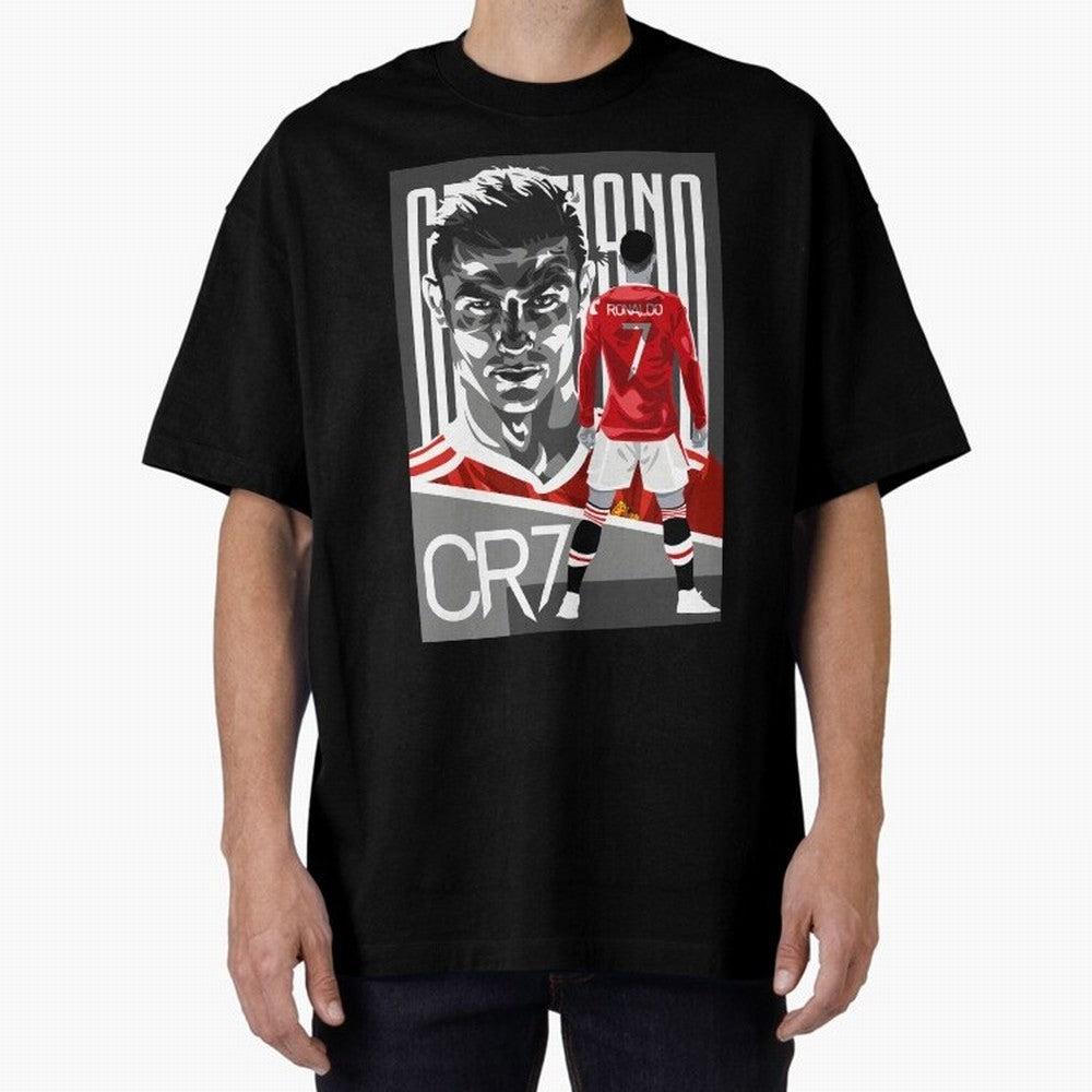 Cristiano Ronaldo In Red Oversized T-Shirt Honor FIFA World Cup 2026 for Fans of Mbappe and France, Bringing Stadium Chants, National Pride, Trophy Dreams and Unforgettable Football Memories; Built for Supporters Chasing Trophy Dreams, Final Match