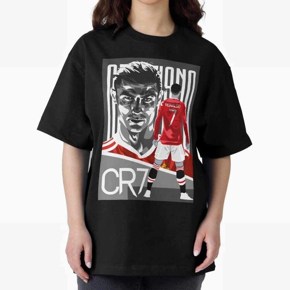 Cristiano Ronaldo In Red Oversized T-Shirt Honor FIFA World Cup 2026 for Fans of Mbappe and France, Bringing Stadium Chants, National Pride, Trophy Dreams and Unforgettable Football Memories; Built for Supporters Chasing Trophy Dreams, Final Match