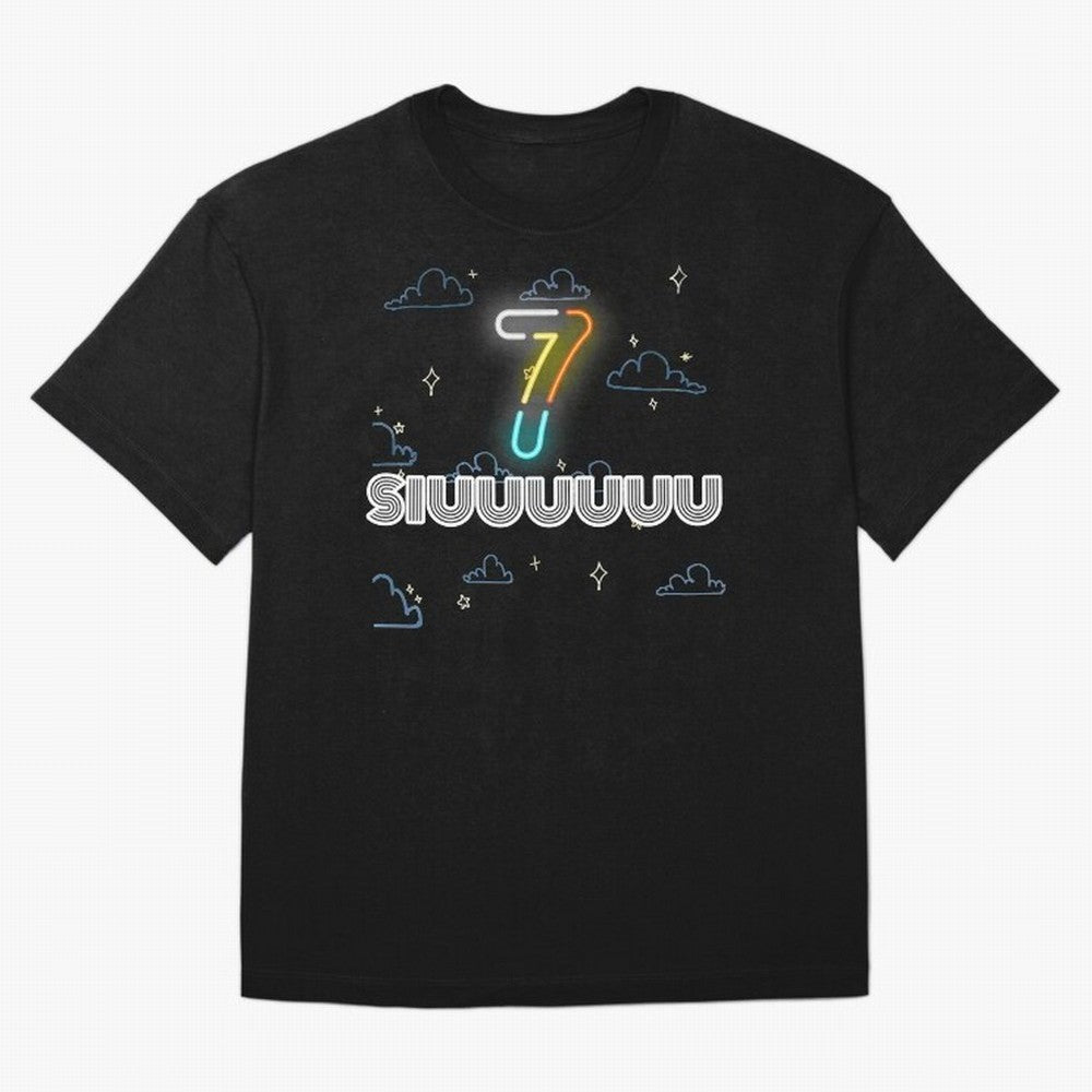 Siuuuuuu 7 CR7 goal funny Oversized T-Shirt Cheer through Every Moment of Global Football Passion for FIFA World Cup 2026, Celebrating Messi, Neymar and Mbappe, France, Fan Favorite Moments, National Team Passion, Big Match Drama and Soccer