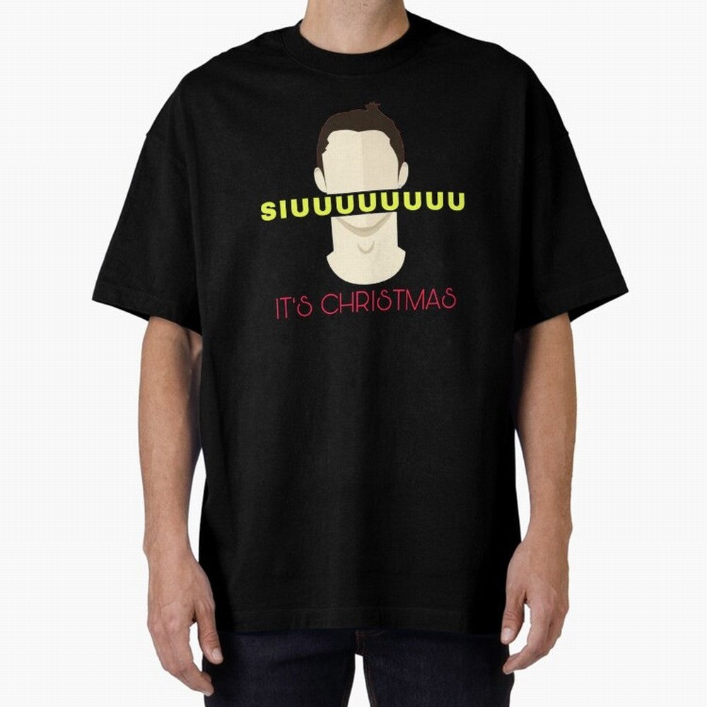 Siuuu it¡¯s Christmas CR7 Oversized T-Shirt Make Your Look Match FIFA World Cup 2026 Group Stage Celebrating Messi, England Energy, Soccer Culture, Superstar Moments, National Team Dreams and Competitive Fire; Ideal for Fans Who Follow Messi,