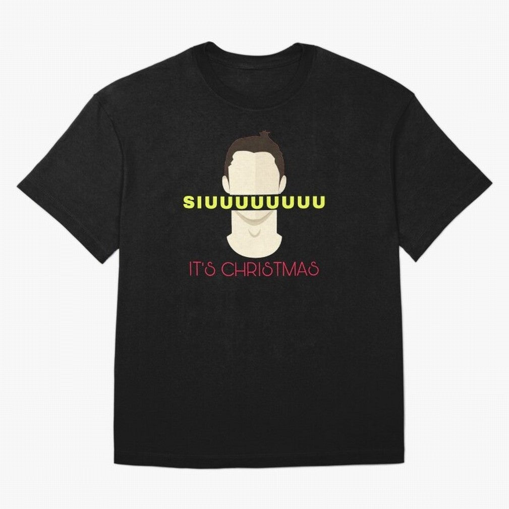 Siuuu it¡¯s Christmas CR7 Oversized T-Shirt Make Your Look Match FIFA World Cup 2026 Group Stage Celebrating Messi, England Energy, Soccer Culture, Superstar Moments, National Team Dreams and Competitive Fire; Ideal for Fans Who Follow Messi,