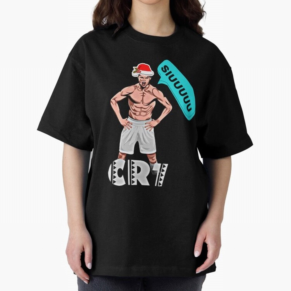 Siuuu Cristiano ronaldo Oversized T-Shirt Live for the Drama of Global Football Passion for FIFA World Cup 2026, Made for Neymar, Spain, Retro Football Energy, Iconic Rivalries, Trophy Chase Drama and Stadium Atmosphere; Great for Supporters Who