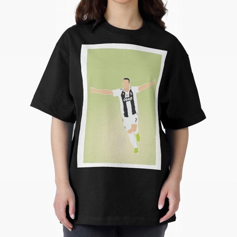 CRISTIANO RONALDO Oversized T-Shirt Carry National Pride through FIFA World Cup 2026 Group Stage Spirit, Centered on Argentina and Brazil, Mbappe, Supporter Pride, Iconic Celebrations, Legendary Names and Global Match Day Energy; Great for