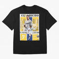 Cristiano Ronaldo Real Madrid Wall Art Oversized T-Shirt Celebrate the Biggest Stage of the FIFA World Cup 2026 Group Stage Journey through Neymar Highlights, England and Germany Pride, Sports Nostalgia, International Competition, Famous Players