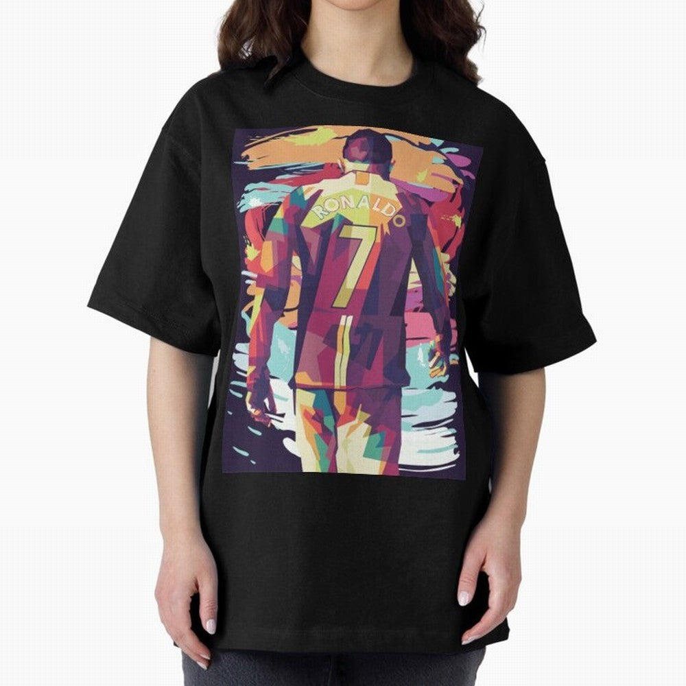 Cristiano Ronaldo Manchester United Cristiano Ronaldo Oversized T-Shirt Keep Football History Alive during the FIFA World Cup 2026 Group Stage Journey through Messi Highlights, France Pride, Vintage Soccer Flavor, Modern Football Stars, National