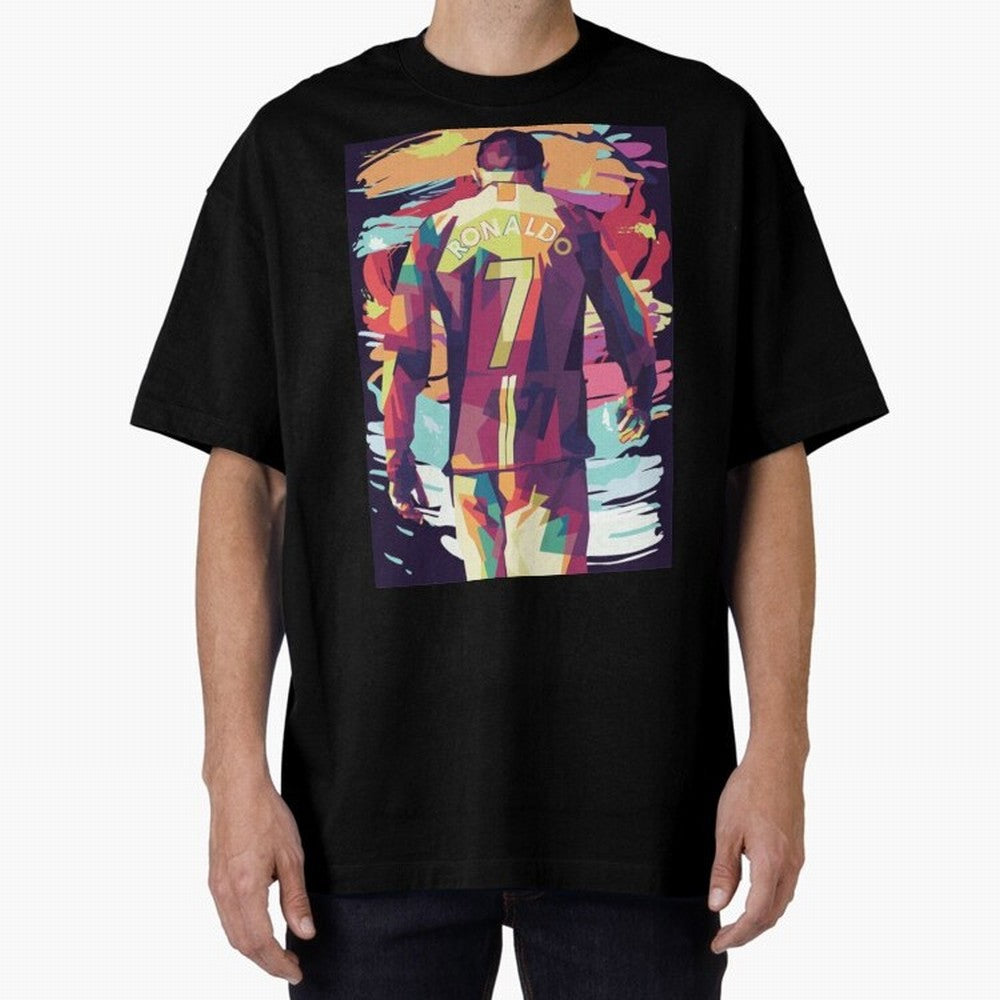 Cristiano Ronaldo Manchester United Cristiano Ronaldo Oversized T-Shirt Keep Football History Alive during the FIFA World Cup 2026 Group Stage Journey through Messi Highlights, France Pride, Vintage Soccer Flavor, Modern Football Stars, National