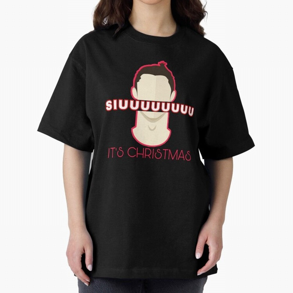 Siuuu it¡¯s Christmas CR7 funnu Oversized T-Shirt Make Every Match About Match Day Hype around FIFA World Cup 2026 USA Canada Mexico, CR7, Argentina, Stadium Memories, Football Loyalty, International Chants and Championship Tradition; Perfect for