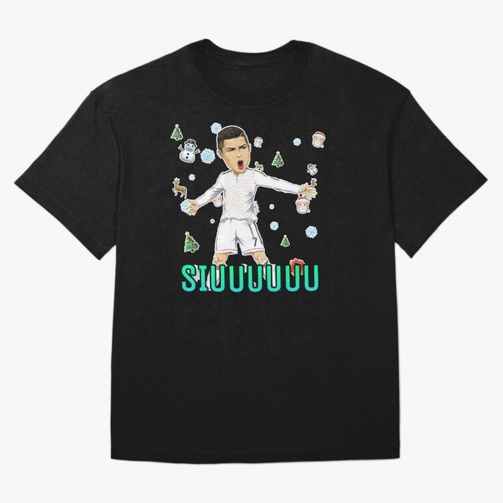 Siuuu christmas CR7 Oversized T-Shirt Bring Bold Fan Energy to Match Day Hype around FIFA World Cup 2026, Messi, Netherlands, Football Festival Excitement, Trophy Ambitions, Country Rivalries and Star Player Buzz; Great for Supporters Who Love