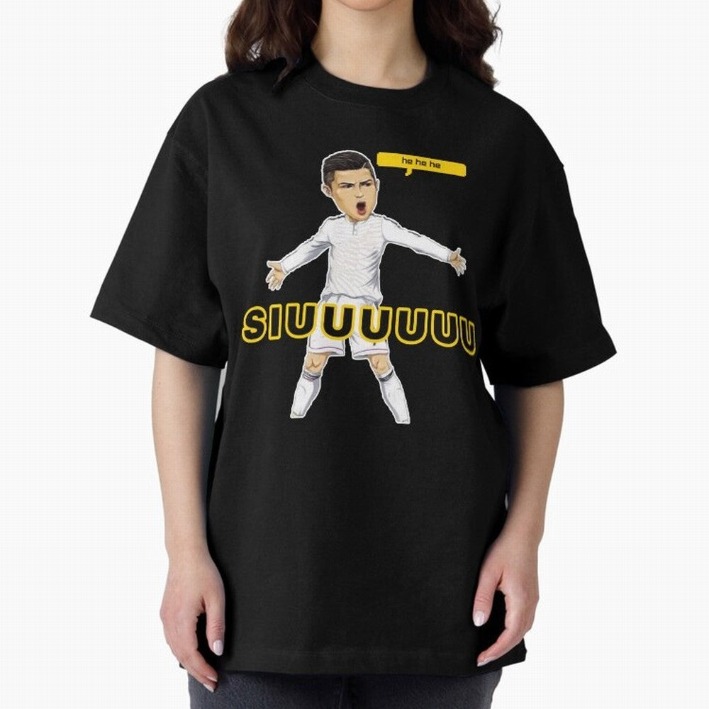 hehehe suiii cristiano ronaldo goal Oversized T-Shirt Unlock FIFA World Cup 2026 Group Stage for Fans of Neymar, Haaland and Cristiano Ronaldo and England and Germany, Bringing Football History, Final Match Energy, Crowd Noise and Once in a