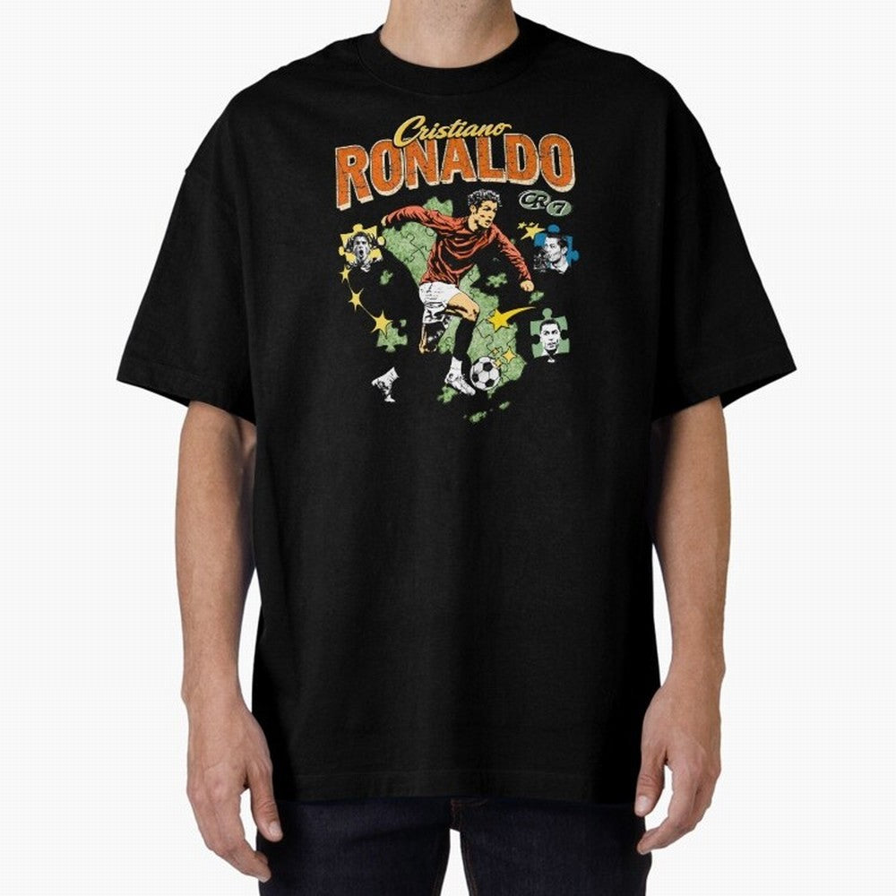 CR7 Cristiano Ronaldo Vintage Oversized T-Shirt Enjoy FIFA World Cup 2026 Featuring Mbappe, France and Portugal Energy, Tournament Hype, Historic Matchups, Family Viewing Parties and Global Sports Pride; Created for Match Day Parties, Soccer Gifts,