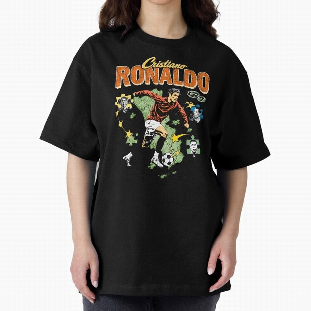 CR7 Cristiano Ronaldo Vintage Oversized T-Shirt Enjoy FIFA World Cup 2026 Featuring Mbappe, France and Portugal Energy, Tournament Hype, Historic Matchups, Family Viewing Parties and Global Sports Pride; Created for Match Day Parties, Soccer Gifts,