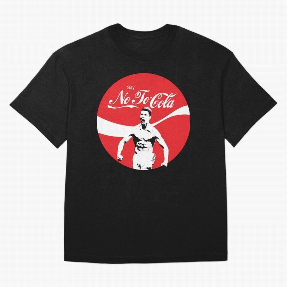 Cristiano Ronaldo - Say No To Cola Oversized T-Shirt Show Championship Spirit for Global Football Passion for FIFA World Cup 2026 Group Stage, with Cristiano Ronaldo, Spain, Worldwide Fan Energy, Dramatic Goals, Stadium Lights and Championship