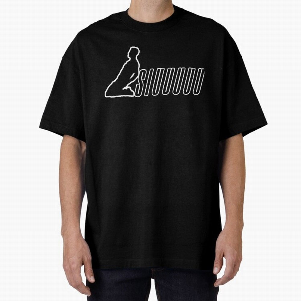 Siuuu CR7 funny goal Oversized T-Shirt Honor the Beautiful Game during FIFA World Cup 2026 USA Canada Mexico for Fans of Mbappe and Neymar and Spain, Bringing Match Day Excitement, Supporter Culture, Golden Goals and Global Football Passion; Built