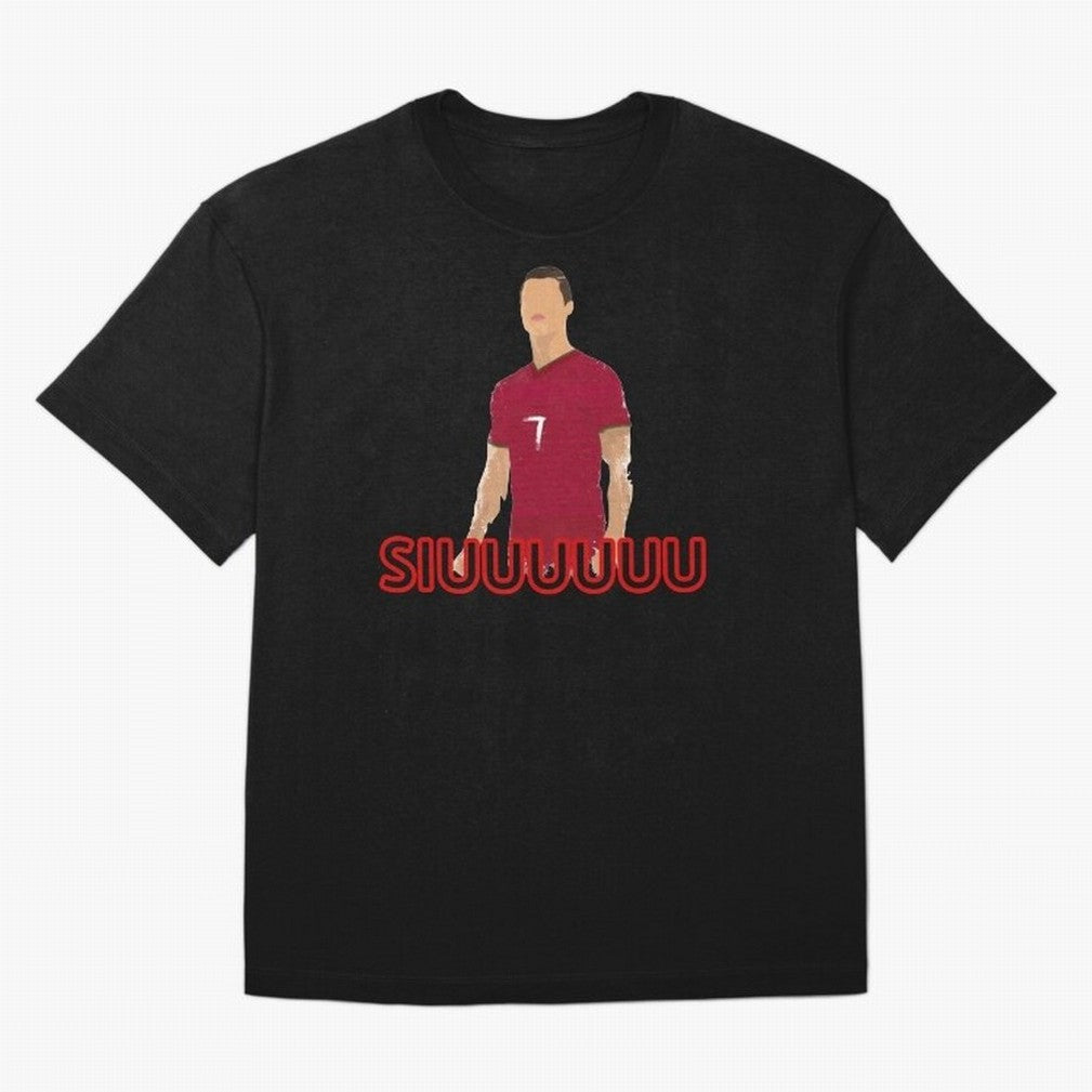 Siuuu Cristiano ronaldo goal Oversized T-Shirt Honor Football Greatness during Global Football Passion for FIFA World Cup 2026, Highlighting CR7, Germany, Football History, Final Match Energy, Crowd Noise and Once in a Lifetime Moments; Made for