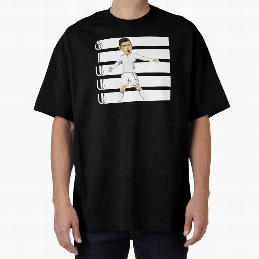 Siuuu Cristiano ronaldo goal Oversized T-Shirt Celebrate the Stars of FIFA World Cup 2026 Spirit, Connected to Brazil, Mbappe and Neymar, Football Festival Excitement, Trophy Ambitions, Country Rivalries and Star Player Buzz; Created for Match Day