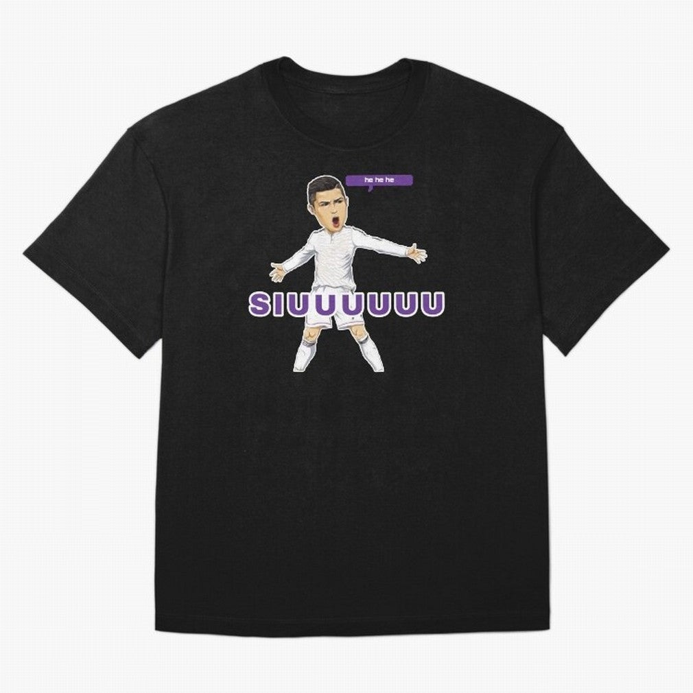 Hehehe siuuu Oversized T-Shirt Feel FIFA World Cup 2026 Group Stage with Cristiano Ronaldo, Haaland and CR7, Brazil Energy, Goal Celebration Energy, Supporter Heritage, Football Icons and Worldwide Tournament Joy; Perfect for People Who Love