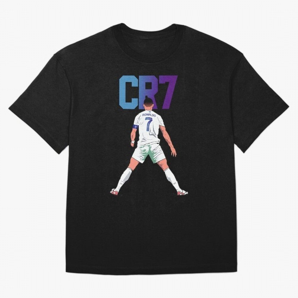 CR7 Oversized T-Shirt Fuel FIFA World Cup 2026 Spirit, with Netherlands, Haaland and Mbappe, Supporter Pride, Iconic Celebrations, Legendary Names and Global Match Day Energy; Ideal for Football Dads, Football Moms, Friends, Collectors and Fans Who