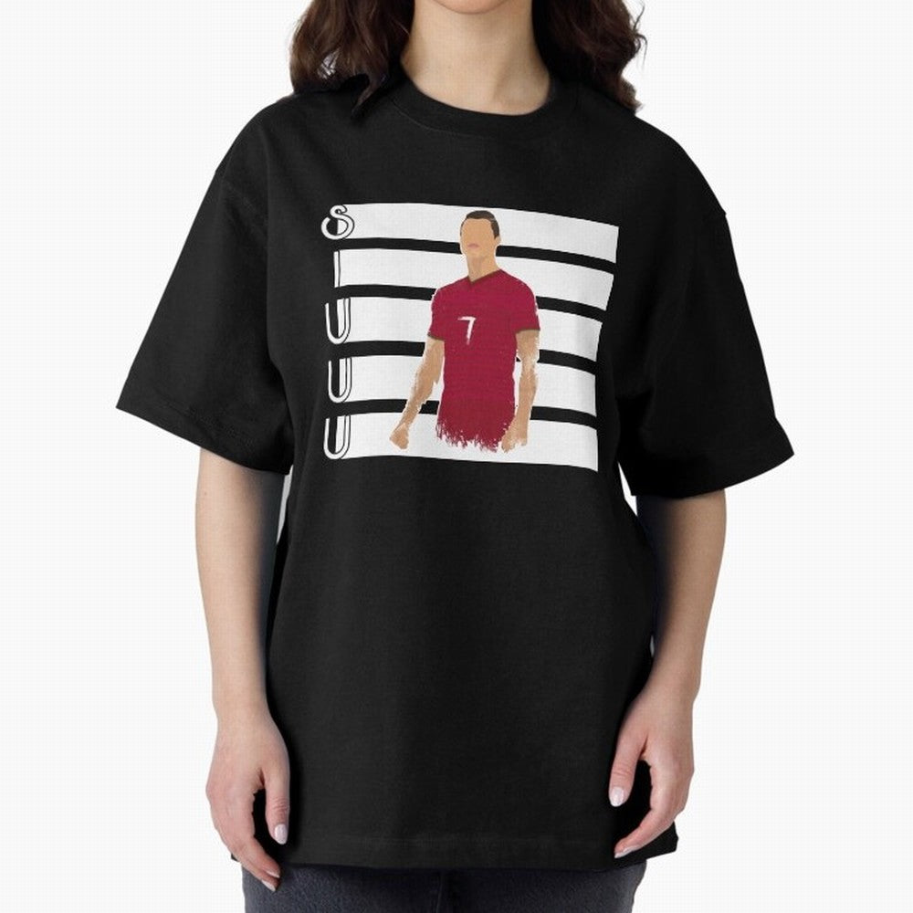 Siuuu cr7 funny goal Oversized T-Shirt Showcase FIFA World Cup 2026 Group Stage for Fans of CR7 and Messi and Argentina, Bringing Stadium Memories, Football Loyalty, International Chants and Championship Tradition; Made for Collectors Who Enjoy