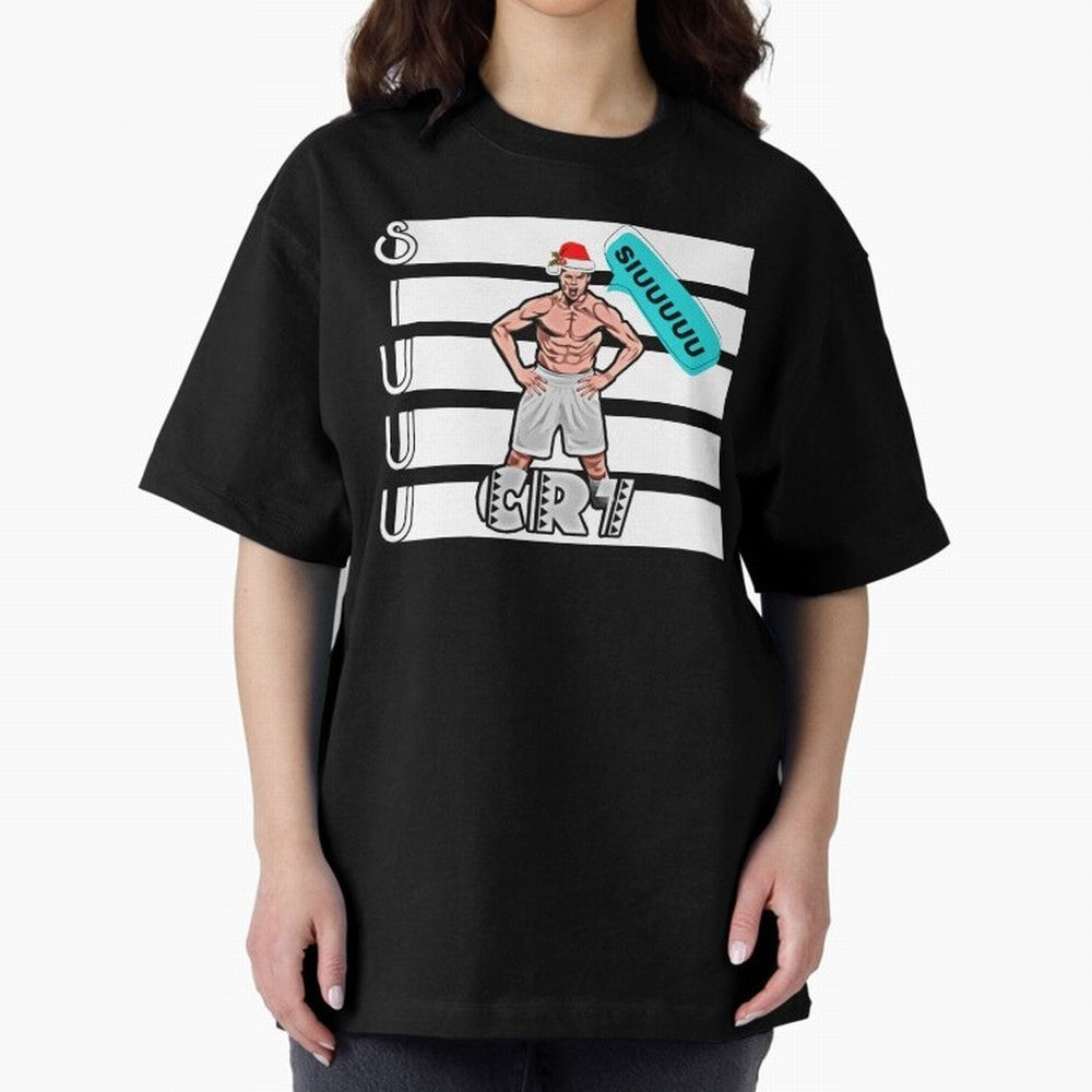 Siuuu Cristiano ronaldo goal Oversized T-Shirt Celebrate Rivalries and Pride in FIFA World Cup 2026 Group Stage Built around Haaland and Mbappe, Portugal, Spain and Germany Energy, Sports Nostalgia, International Competition, Famous Players and