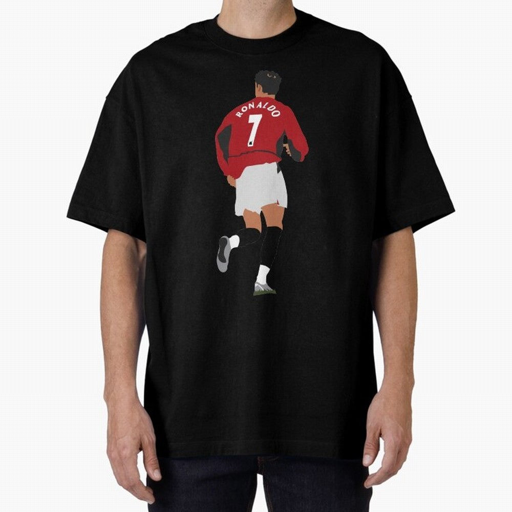 Ronaldo - Man Utd - 2004 Oversized T-Shirt Carry the Dream of Global Football Passion for FIFA World Cup 2026 Group Stage, Celebrating CR7 and Messi, France and Portugal, Global Supporter Spirit, Legendary Goals, National Colors and Tournament