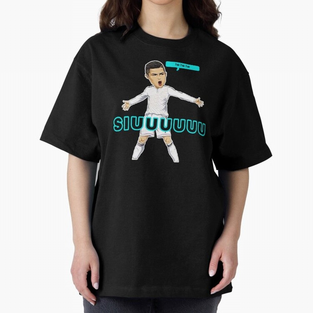 Hehehe siuuu Oversized T-Shirt Bring Champion Energy into Global Football Passion for FIFA World Cup 2026, Connected to Haaland and Mbappe, Netherlands, Stadium Chants, National Pride, Trophy Dreams and Unforgettable Football Memories; Made for