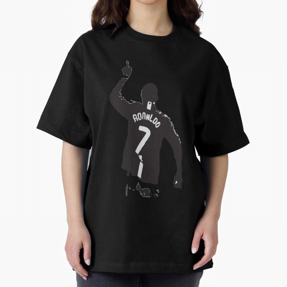 Cristiano Ronaldo 1 Oversized T-Shirt Enjoy Match Day Hype around FIFA World Cup 2026 Group Stage, CR7 and Messi, France and Portugal, Champion Mindset, Group Stage Buzz, Knockout Tension and Passionate Fan Culture; Great for Supporters Who Love