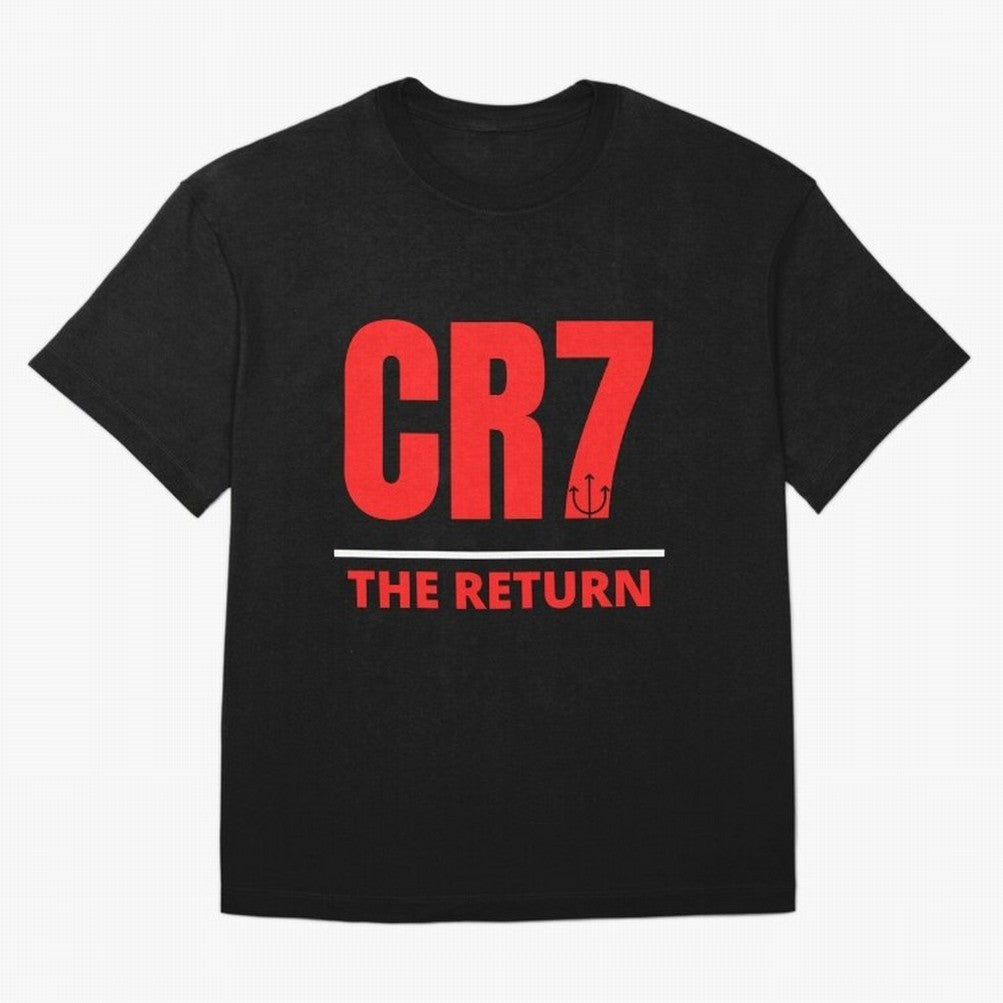 The Return of Cristiano Ronaldo to Manchester United - CR7 Oversized T-Shirt Relive Legendary Nights from FIFA World Cup 2026 Group Stage Spirit, Driven by France, Neymar, Haaland and Cristiano Ronaldo, Football Festival Excitement, Trophy