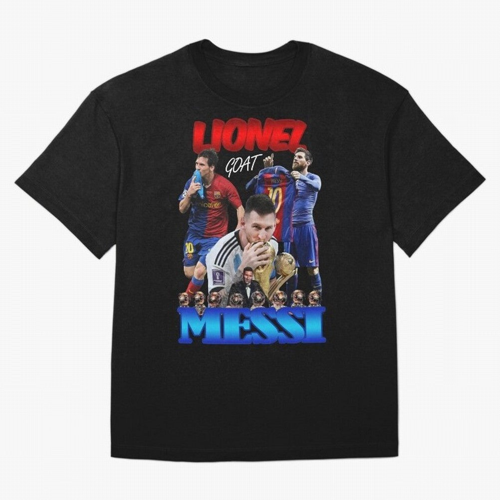 Lionel Messi GOAT: Barcelona & Argentina Oversized T-Shirt Bring Home FIFA World Cup 2026 Group Stage for Fans of Neymar and Germany, Bringing Football Festival Excitement, Trophy Ambitions, Country Rivalries and Star Player Buzz; Perfect for Fans,