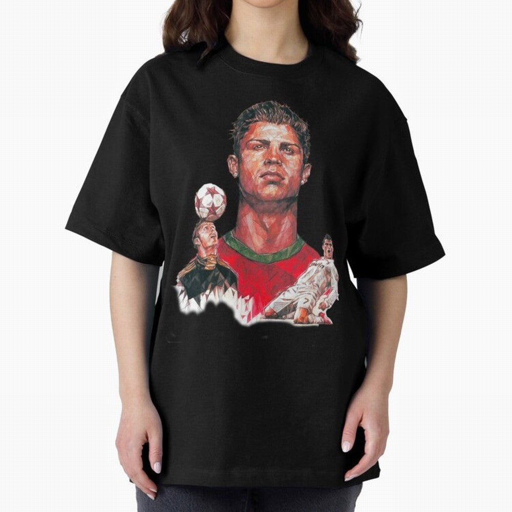 ronaldo Oversized T-Shirt Bring World Football Passion into FIFA World Cup 2026 USA Canada Mexico Spirit, Filled with Portugal, Spain and Germany, Messi, CR7 and Mbappe, Tournament Hype, Historic Matchups, Family Viewing Parties and Global Sports