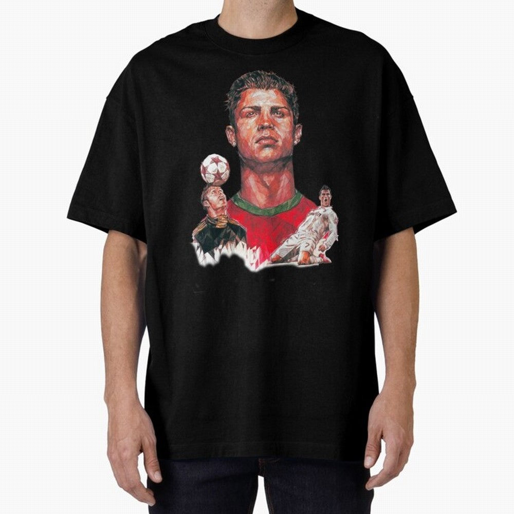 ronaldo Oversized T-Shirt Bring World Football Passion into FIFA World Cup 2026 USA Canada Mexico Spirit, Filled with Portugal, Spain and Germany, Messi, CR7 and Mbappe, Tournament Hype, Historic Matchups, Family Viewing Parties and Global Sports