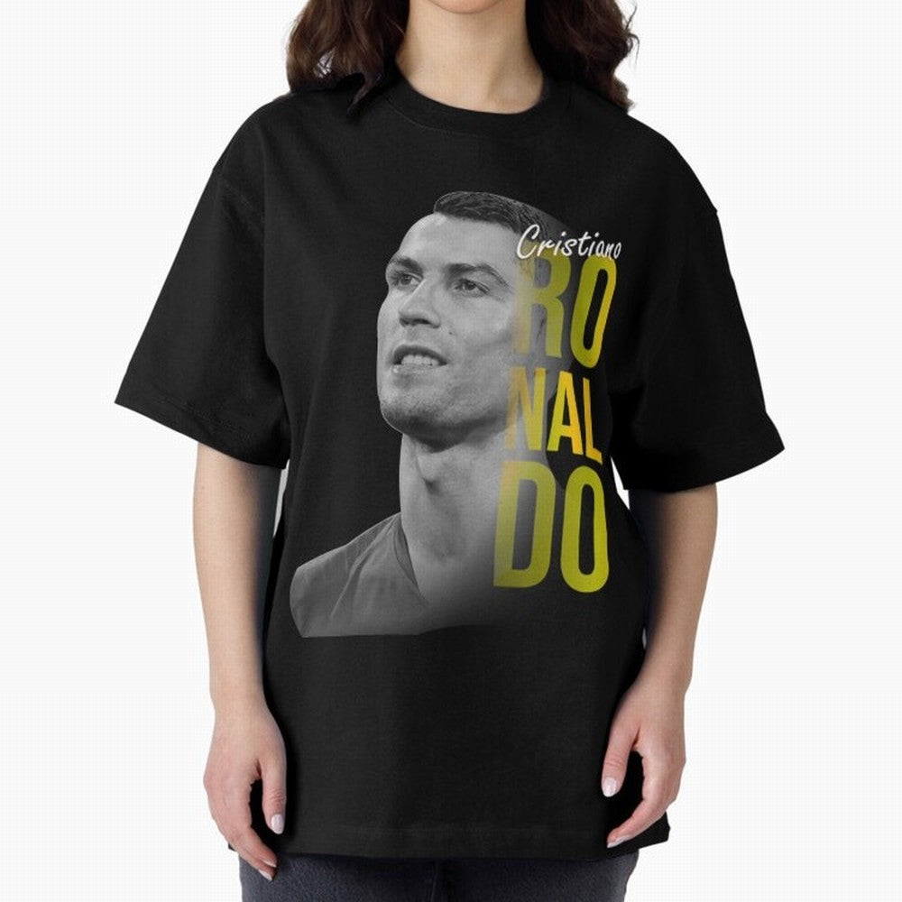 Ronaldo Cr7 Cristiano Ronaldo The Rocket Oversized T-Shirt Feel International Energy from Global Football Passion for FIFA World Cup 2026, Inspired by Neymar, Haaland and Cristiano Ronaldo, France and Portugal, Fan Favorite Moments, National Team