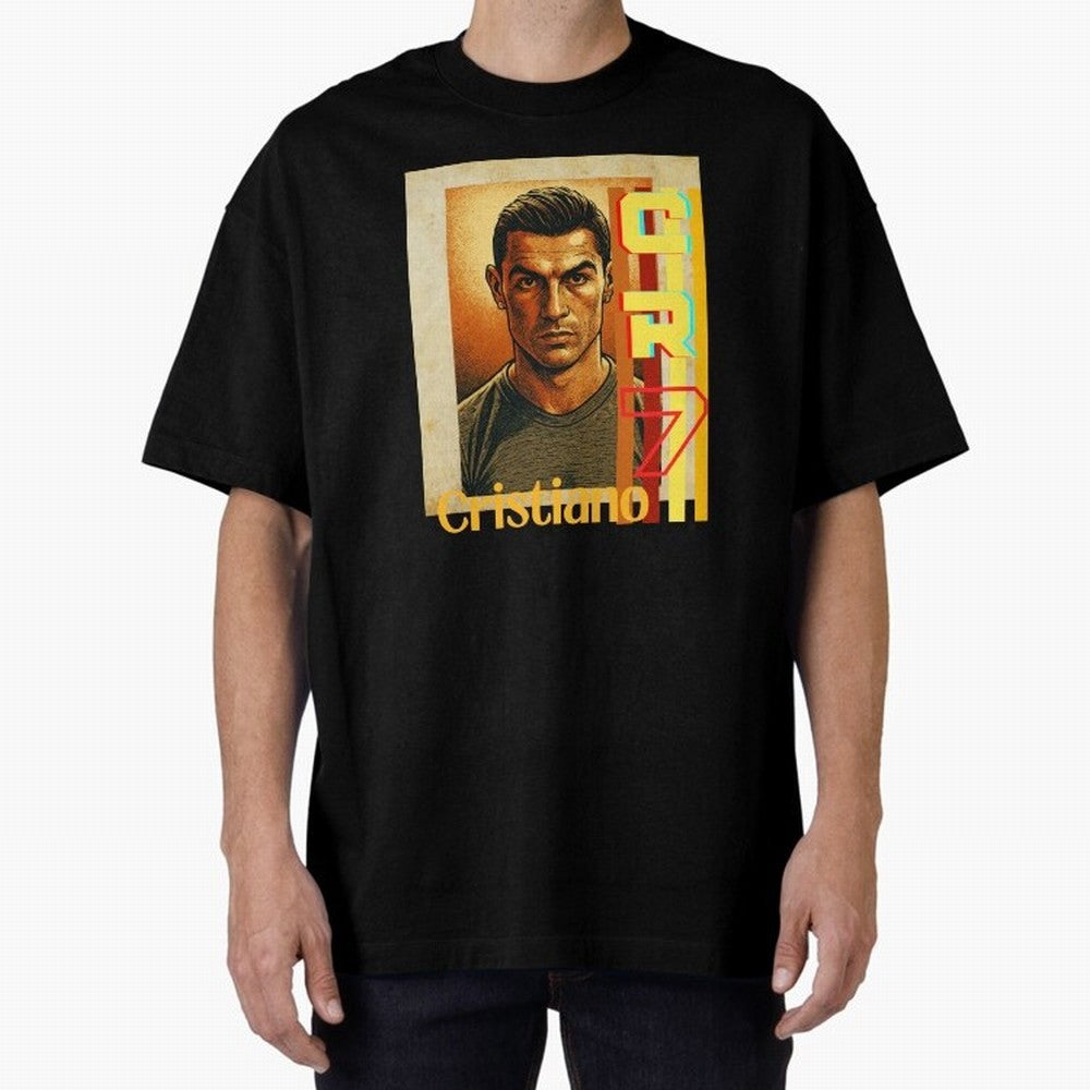 Cristiano Ronaldo Oversized T-Shirt Celebrate Every Goal in FIFA World Cup 2026 Spirit, with Brazil, Portugal and Argentina, Haaland and Mbappe, Supporter Pride, Iconic Celebrations, Legendary Names and Global Match Day Energy; Created for Match