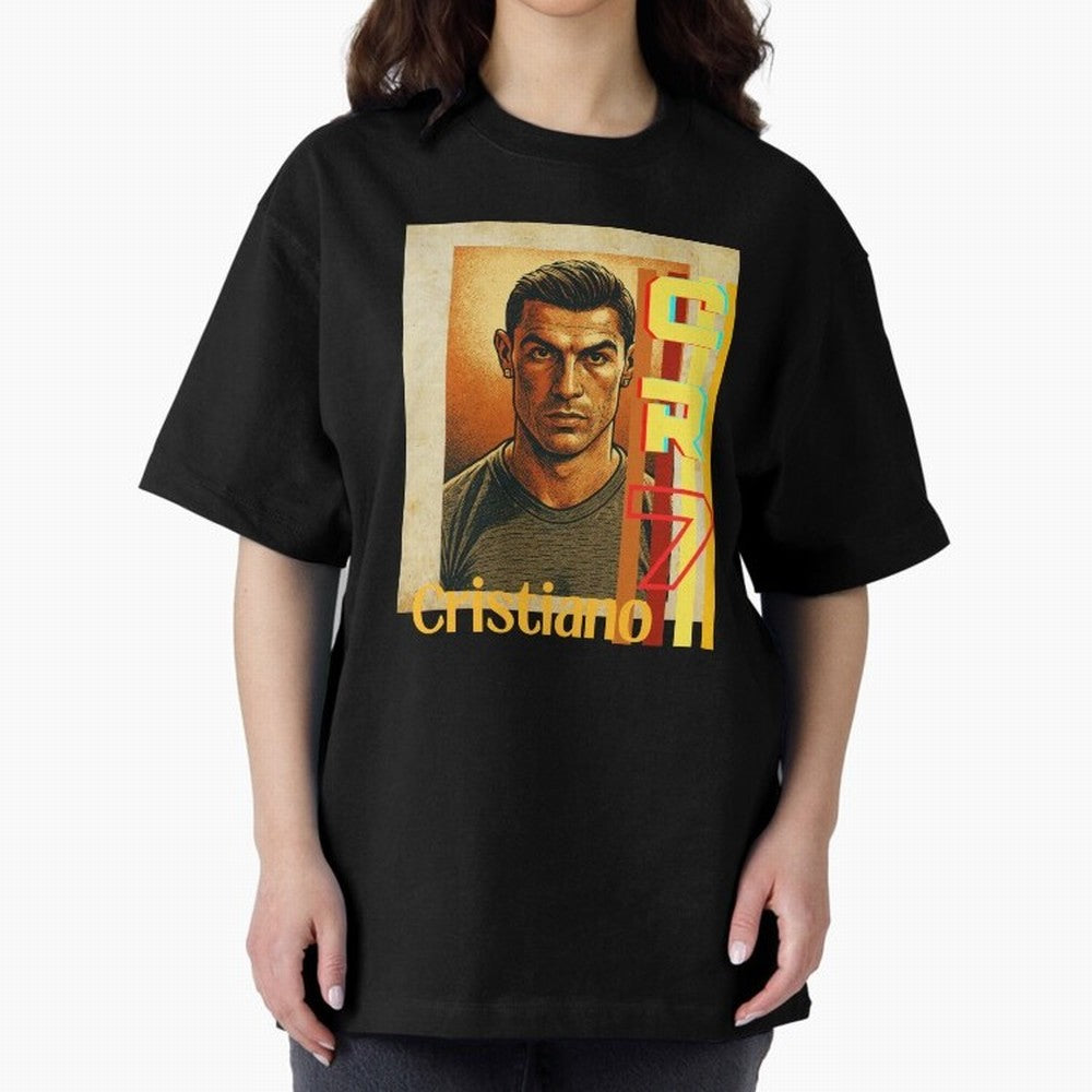 Cristiano Ronaldo Oversized T-Shirt Celebrate Every Goal in FIFA World Cup 2026 Spirit, with Brazil, Portugal and Argentina, Haaland and Mbappe, Supporter Pride, Iconic Celebrations, Legendary Names and Global Match Day Energy; Created for Match