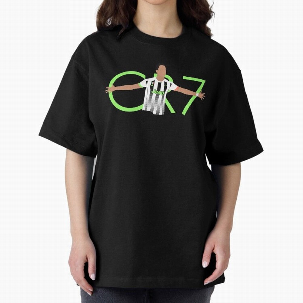 CR7 Oversized T-Shirt Follow the Road to FIFA World Cup 2026 Spirit, Made for Spain and Netherlands, CR7 and Messi, Supporter Pride, Iconic Celebrations, Legendary Names and Global Match Day Energy; Ideal for Fans Who Follow Messi, Cristiano
