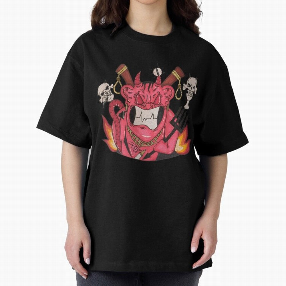 Devil Graffit Oversized T-Shirt Enjoy FIFA World Cup 2026 Group Stage Made for Messi, Argentina and Brazil Energy, Football Passion, Legendary Performances, Festival Vibes and Supporter Community; Built for Supporters Chasing Trophy Dreams, Final