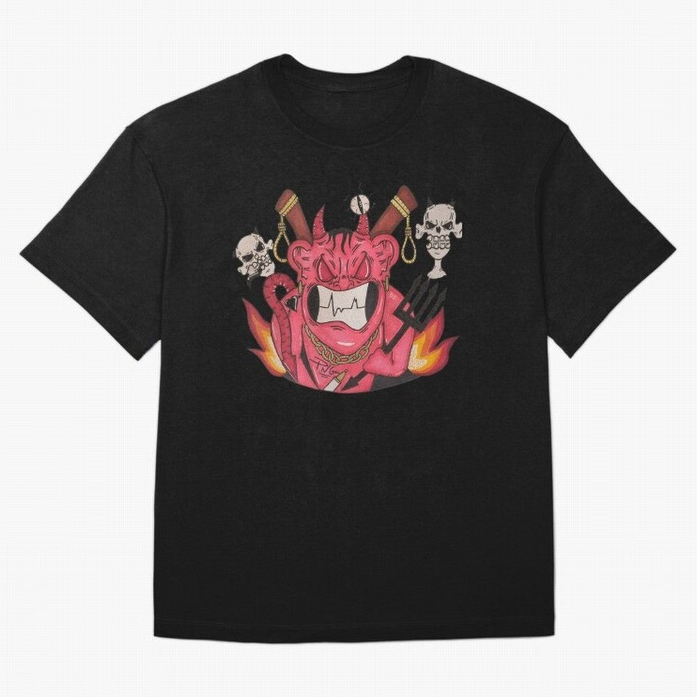Devil Graffit Oversized T-Shirt Enjoy FIFA World Cup 2026 Group Stage Made for Messi, Argentina and Brazil Energy, Football Passion, Legendary Performances, Festival Vibes and Supporter Community; Built for Supporters Chasing Trophy Dreams, Final