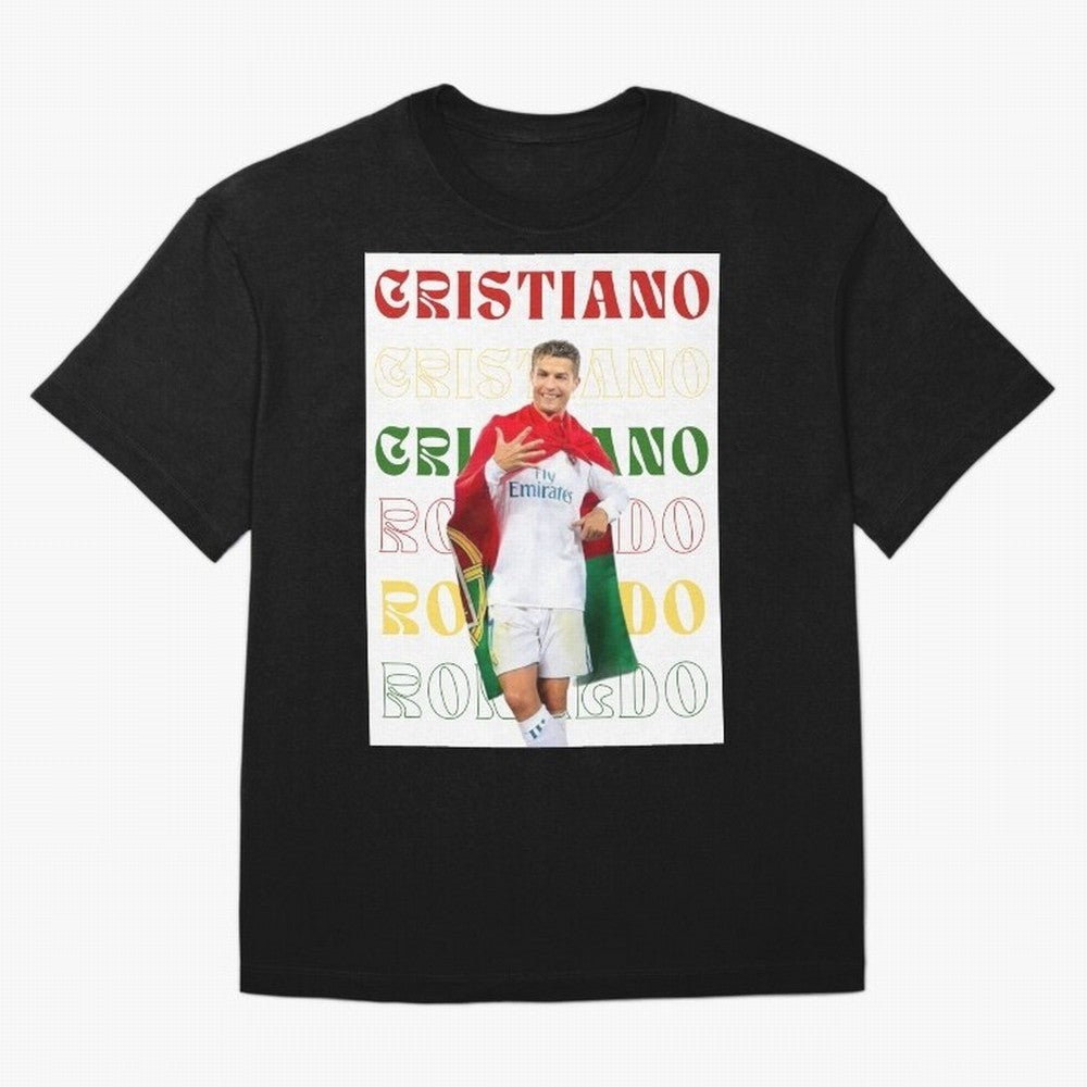 Cristiano Ronaldo designs Oversized T-Shirt Enjoy the Biggest Football Party of FIFA World Cup 2026 USA Canada Mexico Made for Mbappe, Portugal, Spain and Germany Energy, Championship Spirit, Famous Goals, Roaring Crowds and International Football