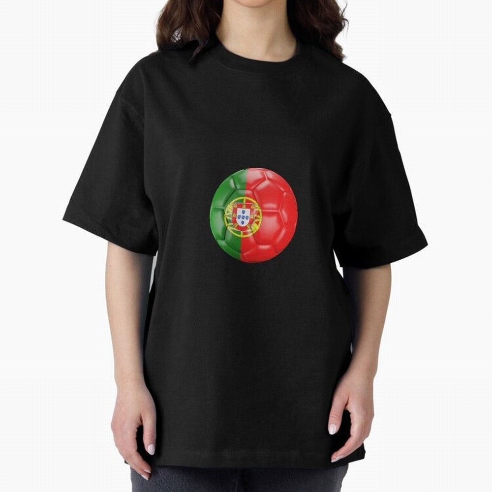 Portugal Oversized T-Shirt Bring World Football Passion into FIFA World Cup 2026 USA Canada Mexico for Fans of Messi and Cristiano Ronaldo and Portugal, Spain and Germany, Bringing Fan Favorite Moments, National Team Passion, Big Match Drama and