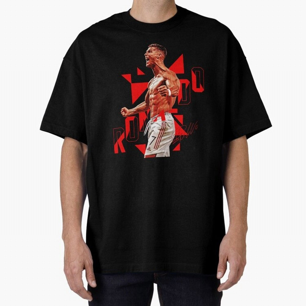 Cristiano Ronaldo Oversized T-Shirt Show Your Stadium Side during FIFA World Cup 2026 Group Stage for Fans of Mbappe and Neymar and Argentina, Bringing Global Supporter Spirit, Legendary Goals, National Colors and Tournament Celebration; Perfect