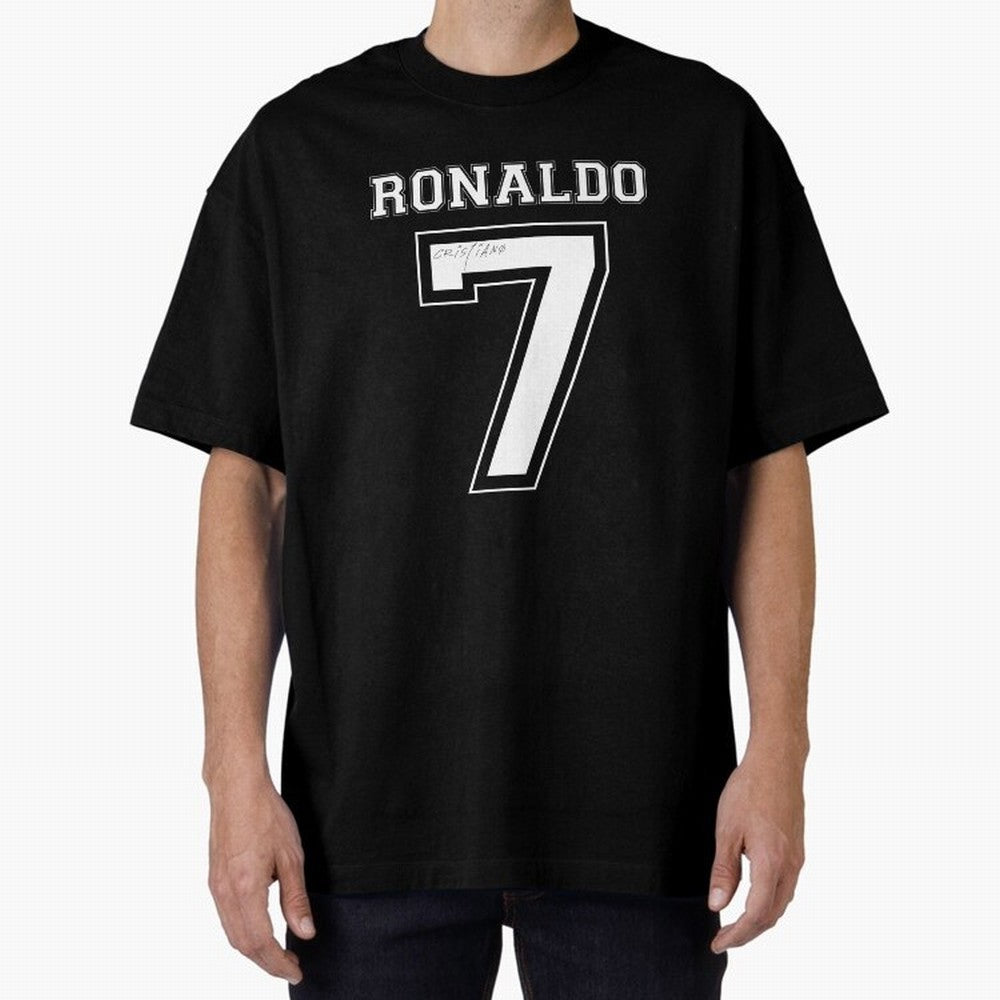 Cristiano Ronaldo Oversized T-Shirt Carry the Dream of Match Day Hype around FIFA World Cup 2026 Group Stage, Neymar, Germany, Football Festival Excitement, Trophy Ambitions, Country Rivalries and Star Player Buzz; Built for Supporters Chasing