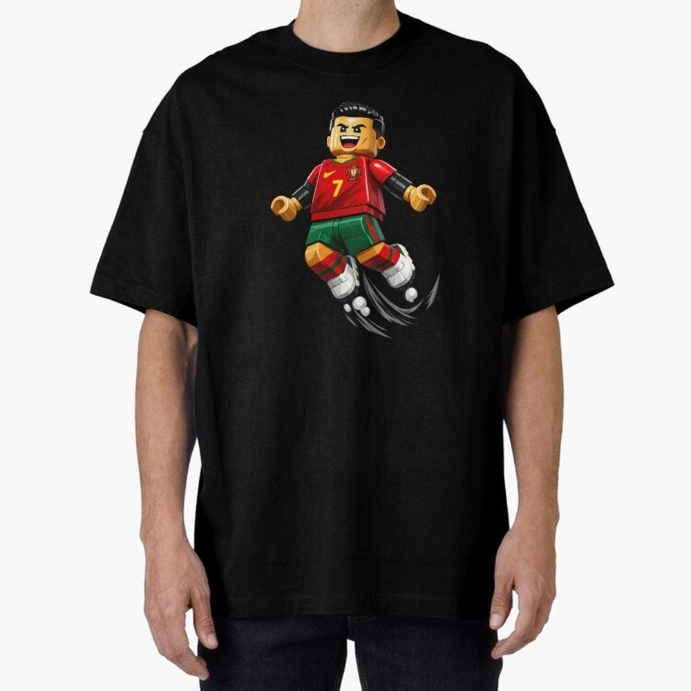 Cristiano Ronaldo. Siuuuuuu! Lego Mundial Oversized T-Shirt Bring a Champion Mindset to Match Day Hype around FIFA World Cup 2026, Mbappe and Neymar, Argentina and Brazil, Tournament Hype, Historic Matchups, Family Viewing Parties and Global Sports