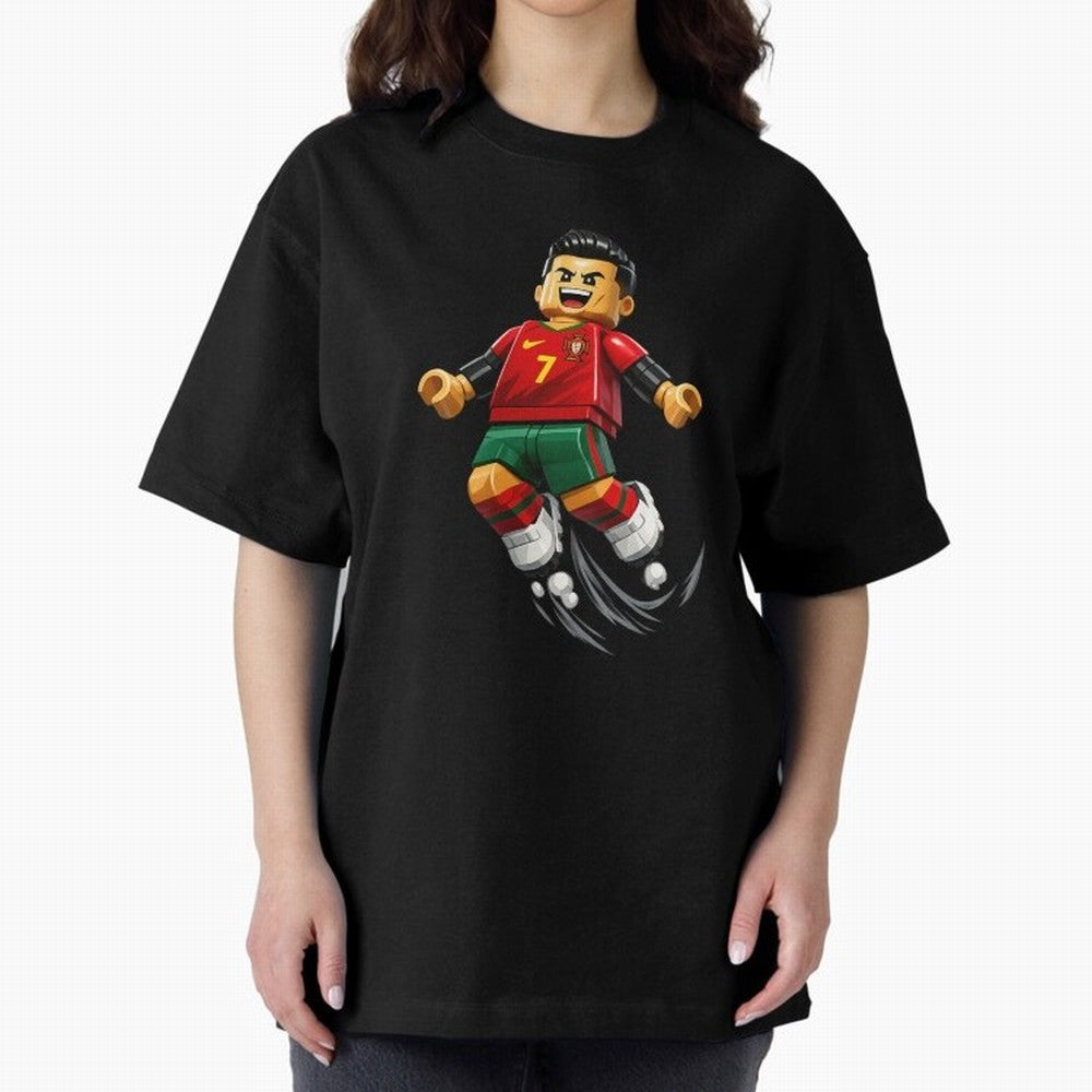 Cristiano Ronaldo. Siuuuuuu! Lego Mundial Oversized T-Shirt Bring a Champion Mindset to Match Day Hype around FIFA World Cup 2026, Mbappe and Neymar, Argentina and Brazil, Tournament Hype, Historic Matchups, Family Viewing Parties and Global Sports