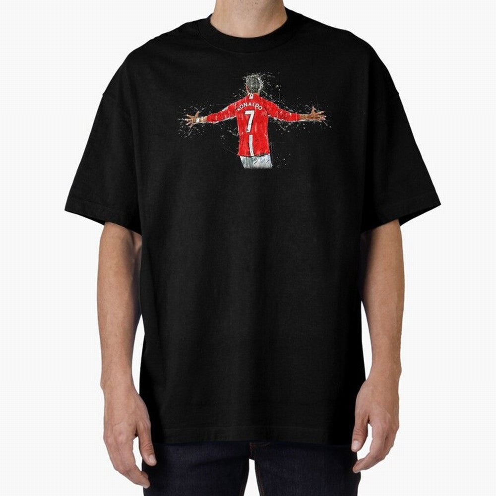 Cristiano Ronaldo Oversized T-Shirt Bring Home Global Football Passion for FIFA World Cup 2026 USA Canada Mexico, Featuring CR7 and Messi, Brazil, Classic Soccer Heritage, Championship Pressure, Fan Loyalty and International Pride; Perfect for