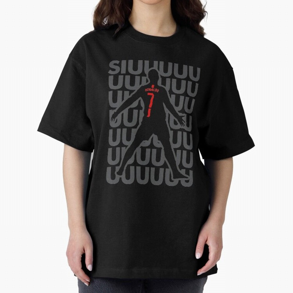 Cristiano Ronaldo Oversized T-Shirt Represent the Passion of FIFA World Cup 2026 Group Stage with Messi, Neymar and Mbappe, Spain Energy, Match Day Excitement, Supporter Culture, Golden Goals and Global Football Passion; Created for Match Day