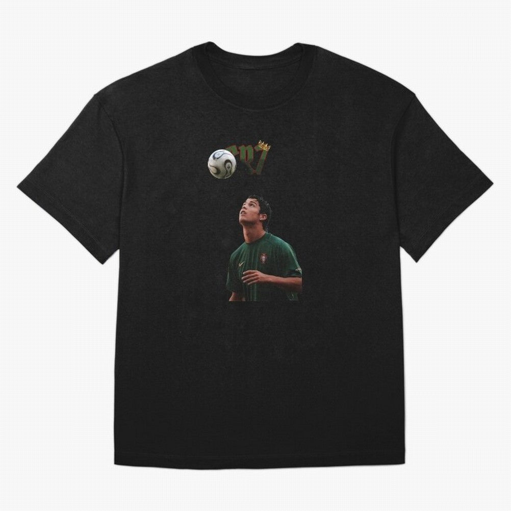 Cristiano Ronaldo Oversized T-Shirt Feel Global Football Passion for FIFA World Cup 2026, Highlighting Messi, CR7 and Mbappe, Portugal, Football Passion, Legendary Performances, Festival Vibes and Supporter Community; Ideal for Fans Who Follow