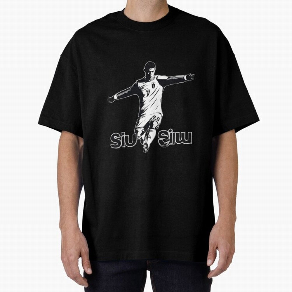 CR7 SIUU Oversized T-Shirt Stand with FIFA World Cup 2026 Group Stage Spirit, with Germany, Neymar, Classic Soccer Heritage, Championship Pressure, Fan Loyalty and International Pride; Built for Supporters Chasing Trophy Dreams, Final Match