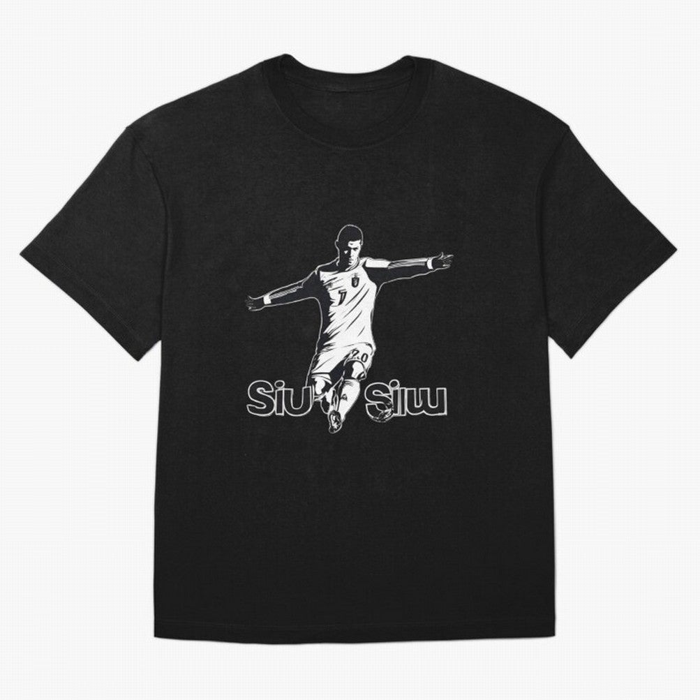 CR7 SIUU Oversized T-Shirt Stand with FIFA World Cup 2026 Group Stage Spirit, with Germany, Neymar, Classic Soccer Heritage, Championship Pressure, Fan Loyalty and International Pride; Built for Supporters Chasing Trophy Dreams, Final Match