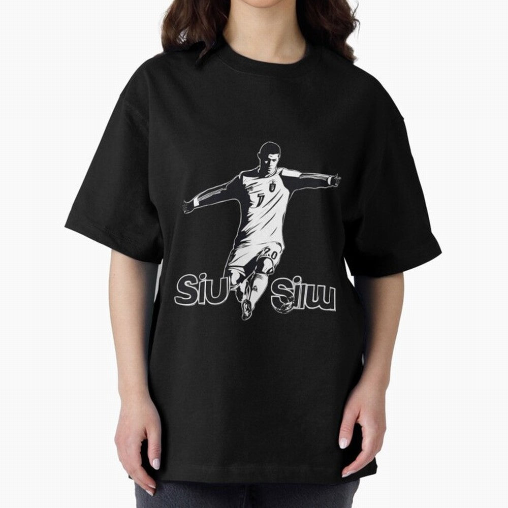 CR7 SIUU Oversized T-Shirt Stand with FIFA World Cup 2026 Group Stage Spirit, with Germany, Neymar, Classic Soccer Heritage, Championship Pressure, Fan Loyalty and International Pride; Built for Supporters Chasing Trophy Dreams, Final Match