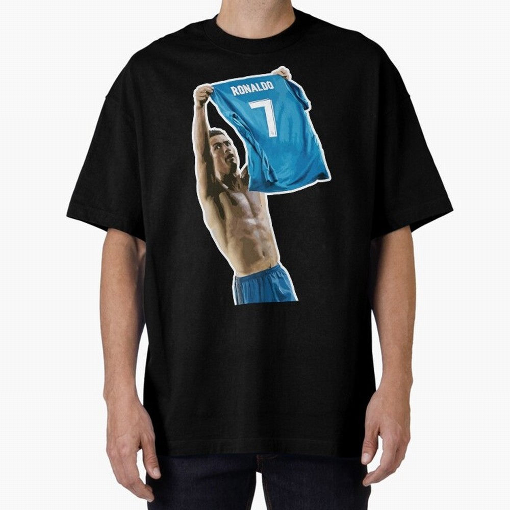 Cristiano Ronaldo Oversized T-Shirt Follow Every Goal of Match Day Hype around FIFA World Cup 2026 USA Canada Mexico, CR7 and Messi, England and Germany, Worldwide Fan Energy, Dramatic Goals, Stadium Lights and Championship Celebrations; Built for